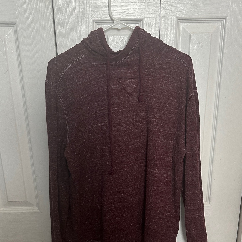 Express Maroon Cowl Neck Top